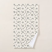 Crânes et points (Serviette à main)
