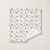 Crânes et points (Gant de toilette)