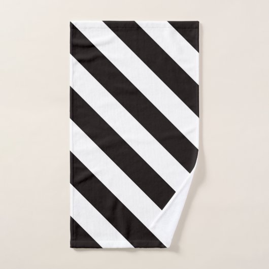 Crânes et rayures (Serviette à main)