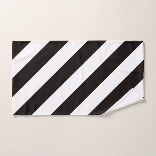 Crânes et rayures (Serviette à main)