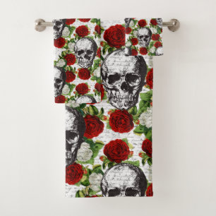 Crânes et roses