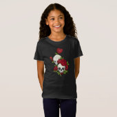 Crânes florales Dia de los Muertos | T-shirt (Devant entier)