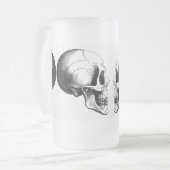 Crânes givrés 16 oz de verre givrée Mug (Devant gauche)
