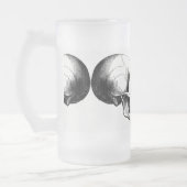 Crânes givrés 16 oz de verre givrée Mug (Gauche)
