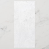 Crânes gothiques Mariage noir et blanc Moody Menu (Dos)