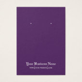 Crânes gothiques violets Carte d'oreille d'Hallowe (Devant)