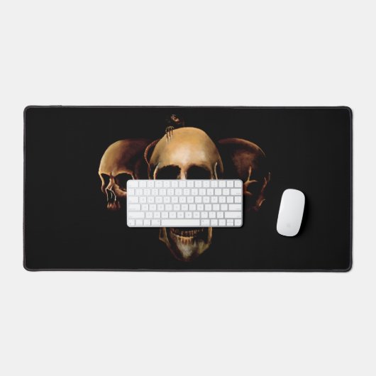 Crânes humains noirs (Clavier et souris)