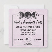 Crânes pourpres Invitations de la fête gothique de (Devant)