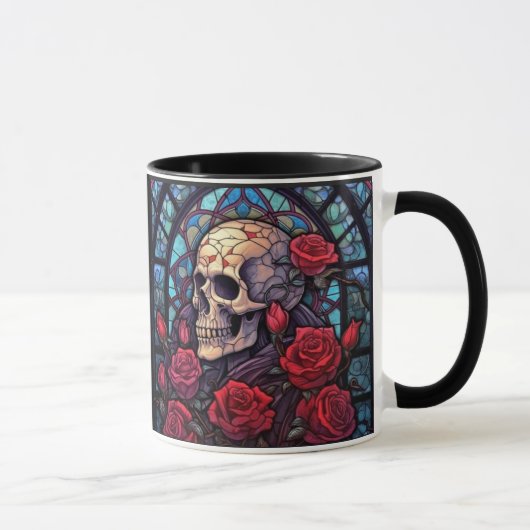 Crânes regardant vers l'intérieur du café Mug (Droite)