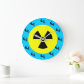 Crânes Signal Radiation Horloge murale, Turquoise (Maison)