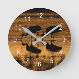 Cranes Silhoueted by the Sunset Ronde Klok