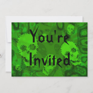 Crânes Spectres 'Vous êtes Invités' invitation