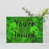 Crânes Spectres 'Vous êtes Invités' invitation (Debout devant)