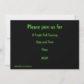 Crânes Spectres 'Vous êtes Invités' invitation (Dos)