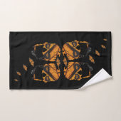 Crânes vibrants Monarque Papillon Art (Serviette à main)