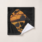 Crânes vibrants Papillon ailes Photographie (Gant de toilette)