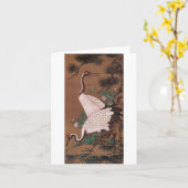 Cranes, Watanabe Shuseki Kaart (Gele Bloem)