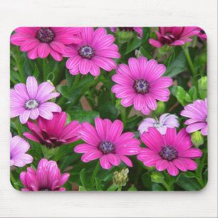 Cranesbill Geranium (roze bloemen) Mousepad Muismat
