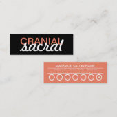 cranial sacral massage punch card klantenkaartje (Voorkant / Achterkant)