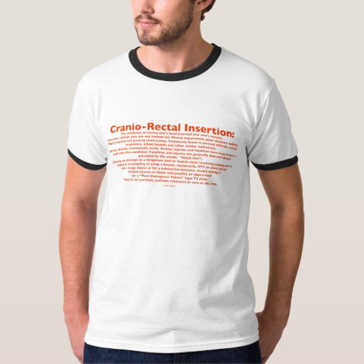 Cranio-Rectal insertion Mannen T-Shirt (Voorkant)