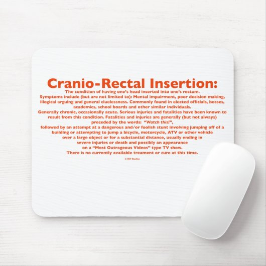 Cranio-rectale inlijving Mousepad Muismat (Met muis)