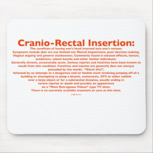 Cranio-rectale inlijving Mousepad Muismat