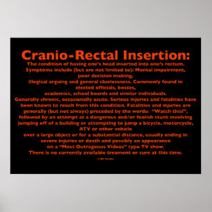 Cranio-rectale Poster