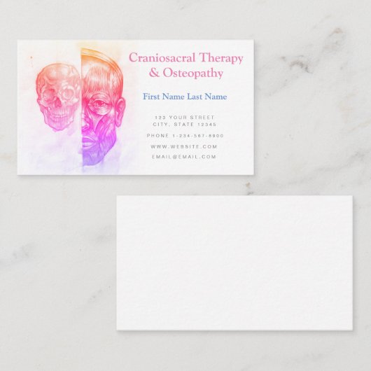 Craniosacral Therapy & Ostéopathy Carte de visite (Devant / Derrière)