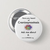 CRANIOSYNOSTOSIS AWARENESS BUTTON (Voorkant /achterkant)
