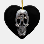 Cranium Sound Ghost Keramisch Ornament (Voorkant)