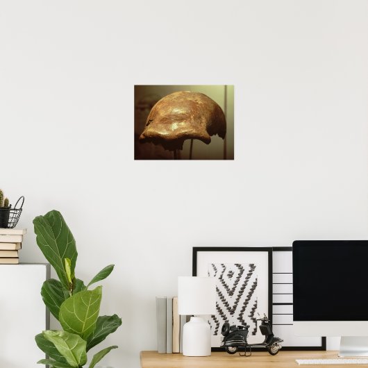 Cranium van een Neanderthaler Poster (Thuiskantoor)