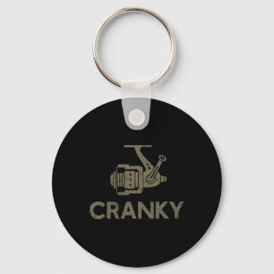 Cranky Crankbait Vist lokken Funny Vissen Reel F Sleutelhanger