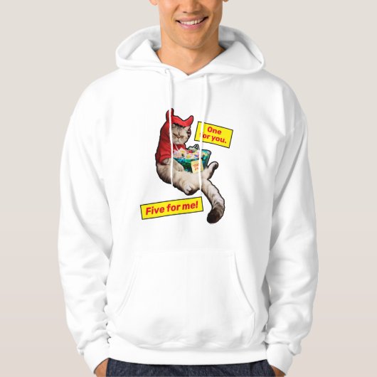 Cranky Devil Cat Hoodie (Voorkant)