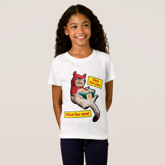 Cranky Devil Cat T-shirt (Voorkant volledig)