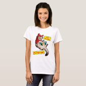 Cranky Devil Cat T-shirt (Voorkant volledig)
