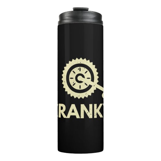 Cranky / fiets / cyclist thermosbeker (Voorkant)