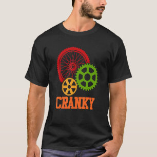 Cranky fiets fietsen fiets rijden fiets grafiek t-shirt