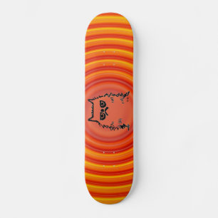 Cranky Grump Cat Skateboards, Skateboard Deck
