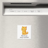 Cranky Orange Tabby Cat Funny Text Magneet (Insitu (Vaatwasser))
