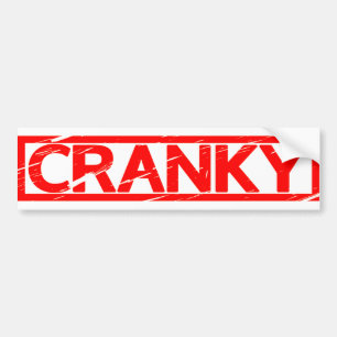 Cranky Stamp Bumpersticker
