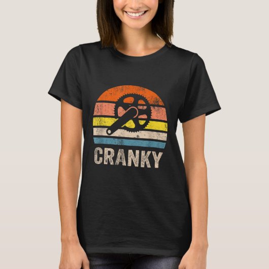Cranky  Sun Funny Bicycle Lovers Cycling T-shirt (Voorkant)