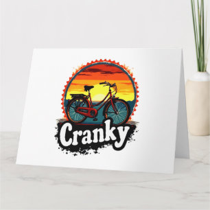 Cranky Sunset Bicycle T-shirt – Geef energie aan j Kaart