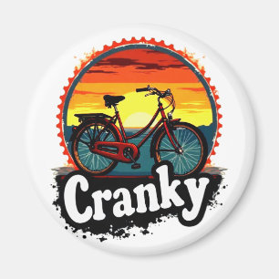 Cranky Sunset Bicycle T-shirt – Geef energie aan j Magneet