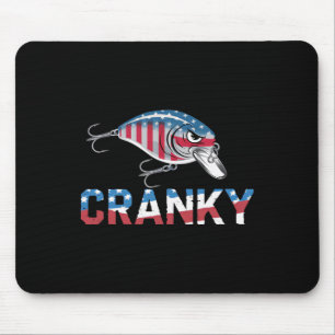 Cranky Usa Crankit Vissen Vaderdag Muismat