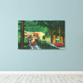 Cranmore Mountain Ski-Mobile in Summertime Canvas Afdruk (Insitu (Houten vloer))