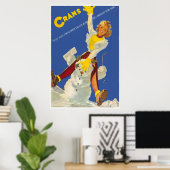 Crans - Montana, Suisse, Affiche de voyage de ski (Bureau à domicile)