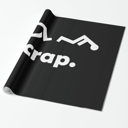 Crap Handicap Funny Wheelstoel T-shirt gehandicapt Cadeaupapier (Uitgerold)