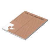 "Crap to do after coffee" Notitieblok (Gedraaid)