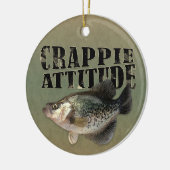 Crappie Attitude Keramisch Ornament (Links)