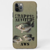 Crappie Attitude Pêche Coque-Mate coque iphone (Dos)